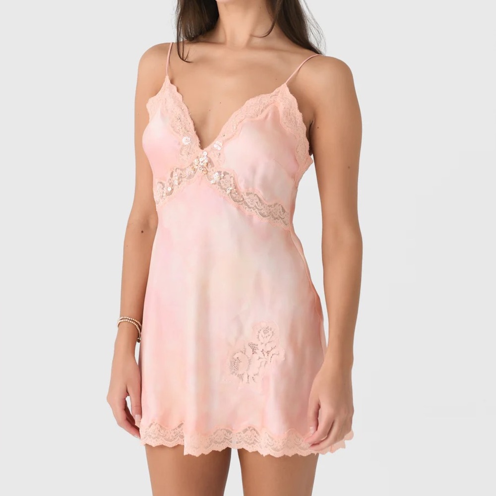 LoveShackFancy Silk Mini Dress